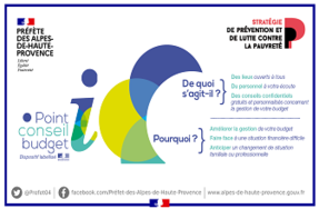 Ouverture de l'appel à manifestation d'intérêt 2021 pour la labellisation «  Point conseil budget » - Actualités - Les services de l'État dans les  Alpes-de-Haute-Provence